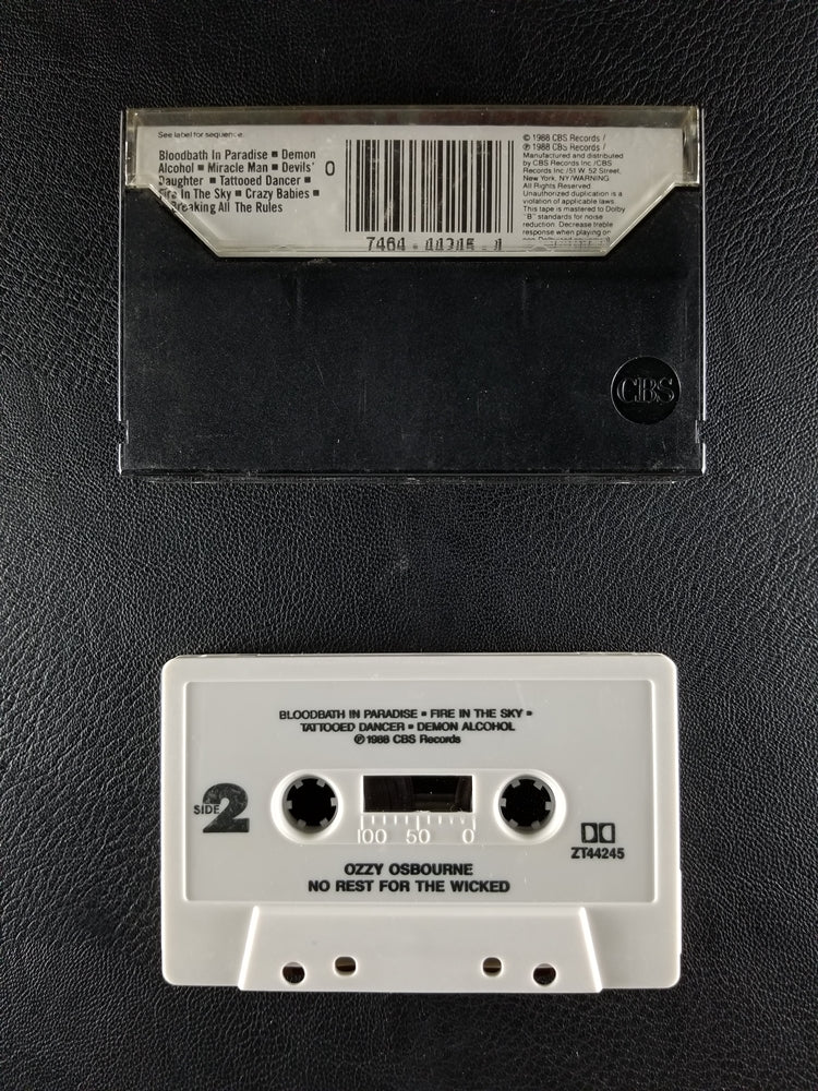 Ozzy Osbourne - No Rest for the Wicked (1988, Cassette)