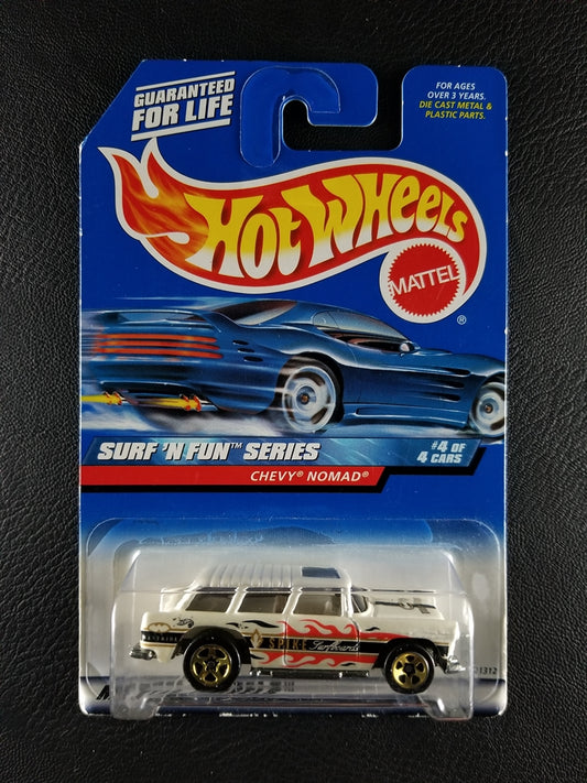 Hot Wheels - Chevy Nomad (White) [4/4 - Surf 'N Fun Series]