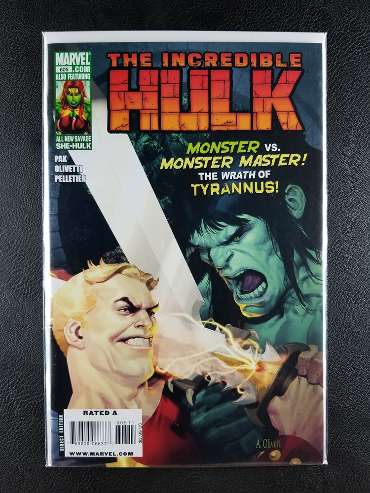 The Incredible Hulk [3rd Series] #605A (Marvel, February 2010)