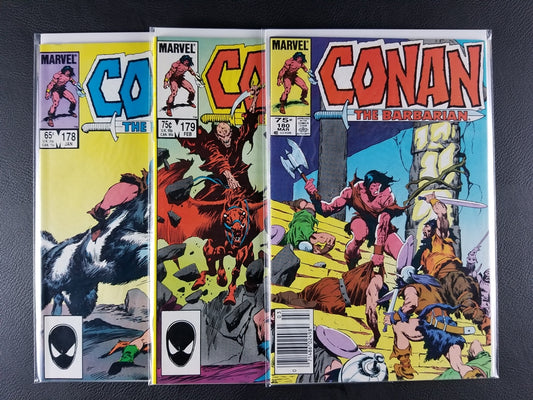 Conan the Barbarian #178-180 Set (Marvel, 1986)