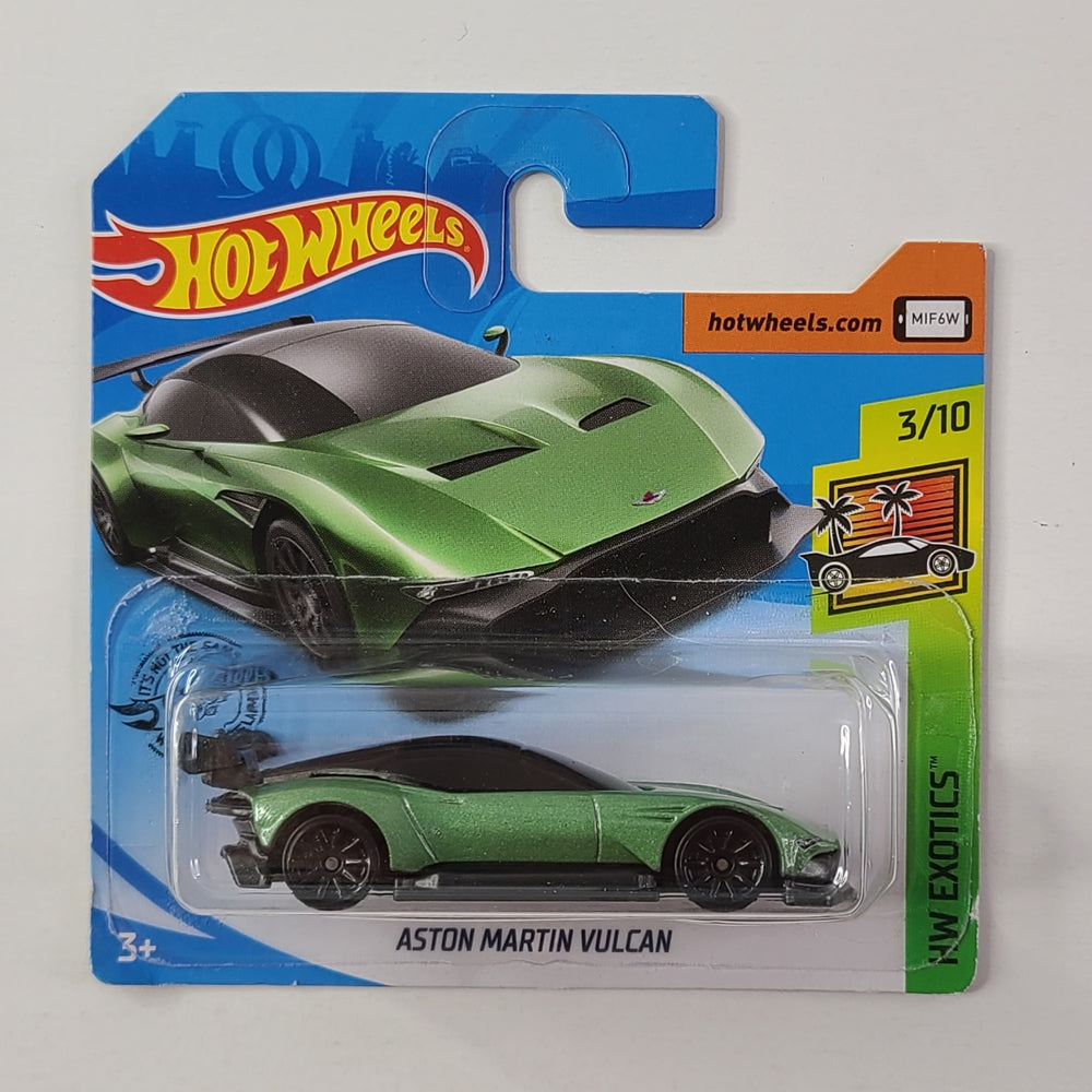 Hot Wheels - Aston Martin Vulcan (Metalflake Green) [Short Card]