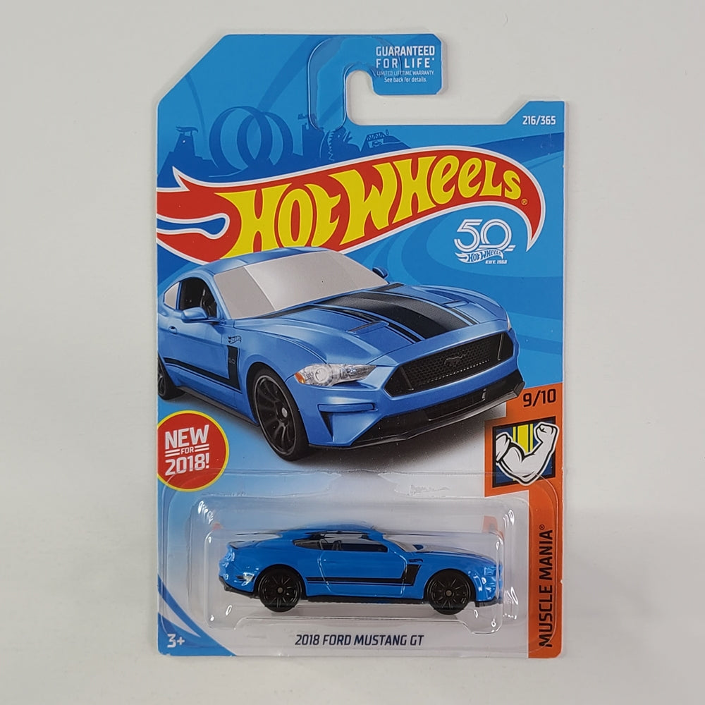 Hot Wheels - 2018 Ford Mustang GT (Blue)