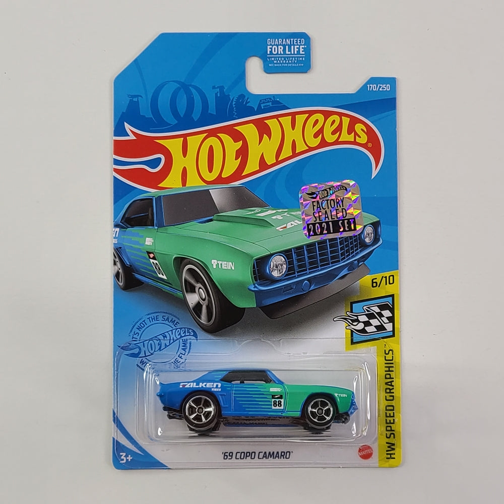 Hot Wheels - '69 COPO Camaro (Light Blue) [Factory Sealed 2021 Set]