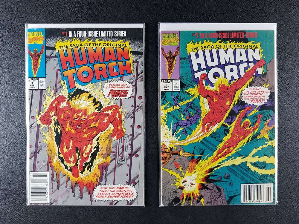 Saga of the Original Human Torch #1-4 Set (Marvel, 1990)