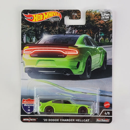 Hot Wheels Premium - '20 Dodge Charger Hellcat (Acid Green)
