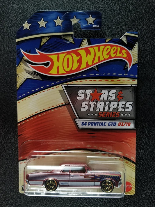 Hot Wheels - '64 Pontiac GTO (Metallic Red) [3/10 - 2020 HW Stars & Stripes]