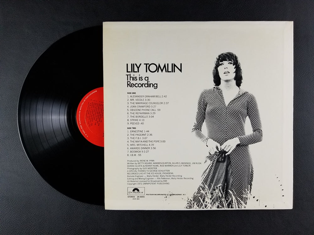 Lily Tomlin - This is a Recording (1971, LP)