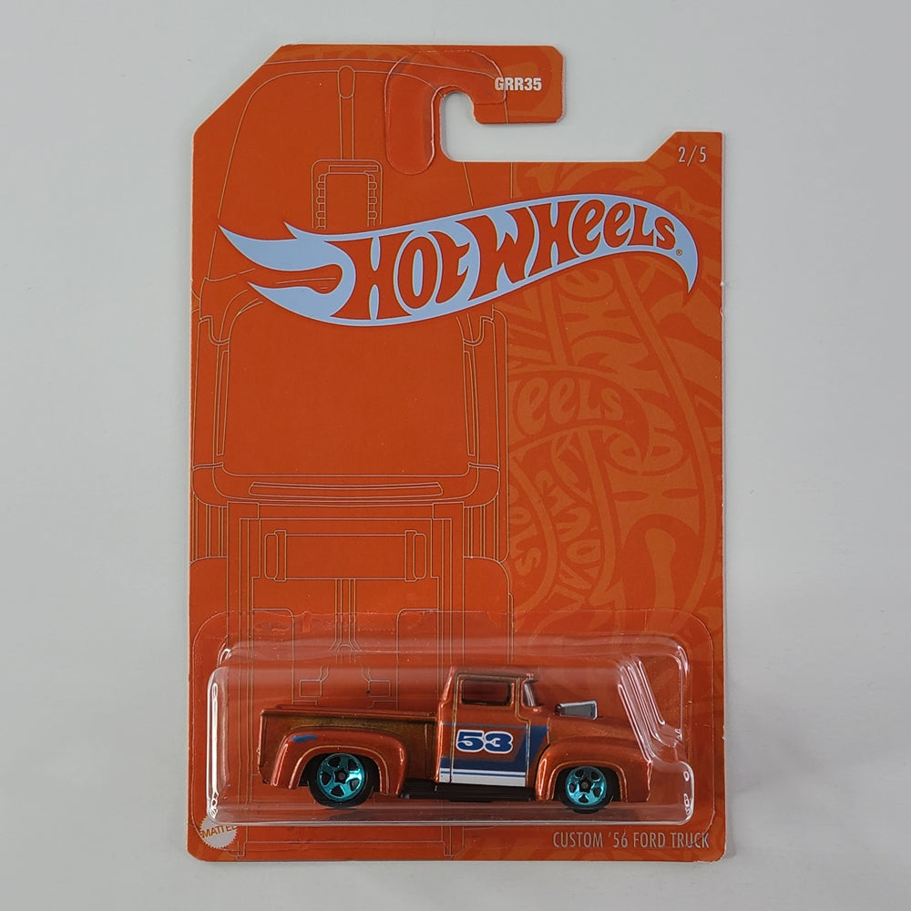 Hot Wheels - Custom '56 Ford Truck (Metalflake Orange)