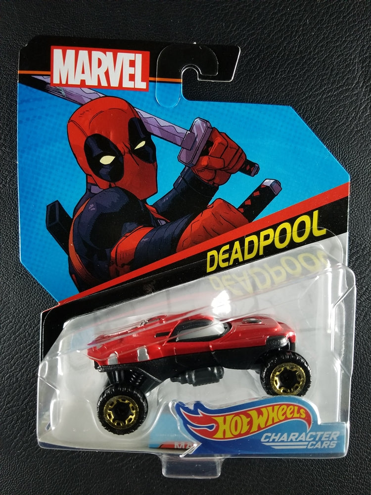 Hot Wheels Character Cars - Deadpool (Red)