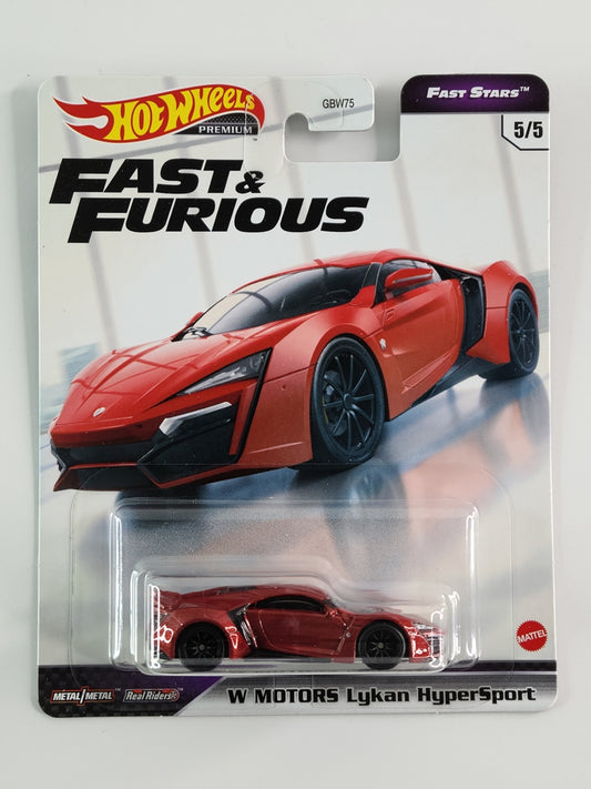 Hot Wheels Premium - W Motors Lykan HyperSport (Metalflake Red) [Fast & Furious: Fast Stars (2021) - 5/5]