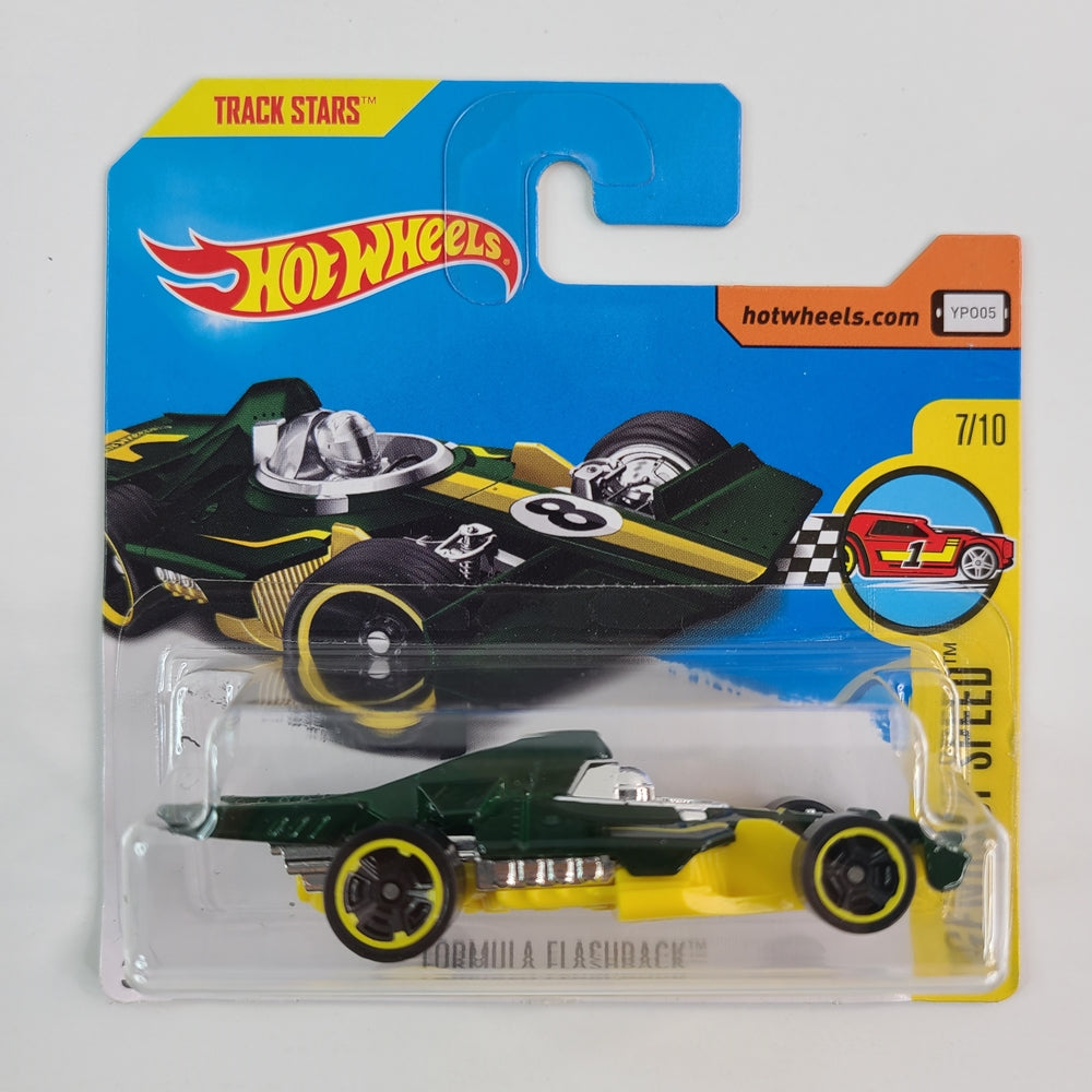 Hot Wheels - Formula Flashback (Dark Green) [Legends of Speed Mini Collection (2017) - 7/10] [Short Card]