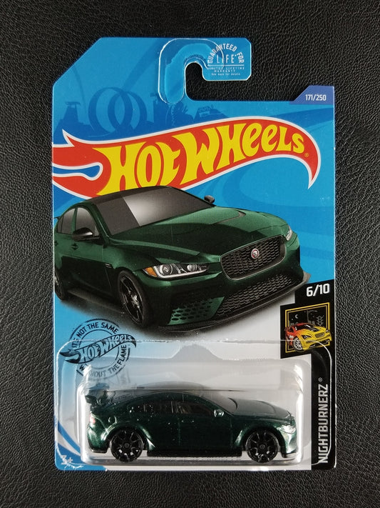 Hot Wheels - Jaugar XE SV Project 8 (Metalflake Dark Green)