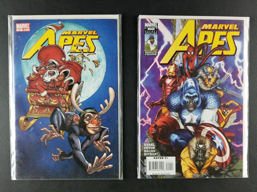 Marvel Apes #0B, 1, 2, 3, 4 Set (Marvel, 2008)