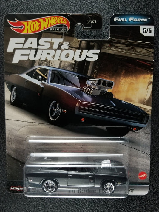 Hot Wheels Premium - '70 Dodge Charger R/T (Black)