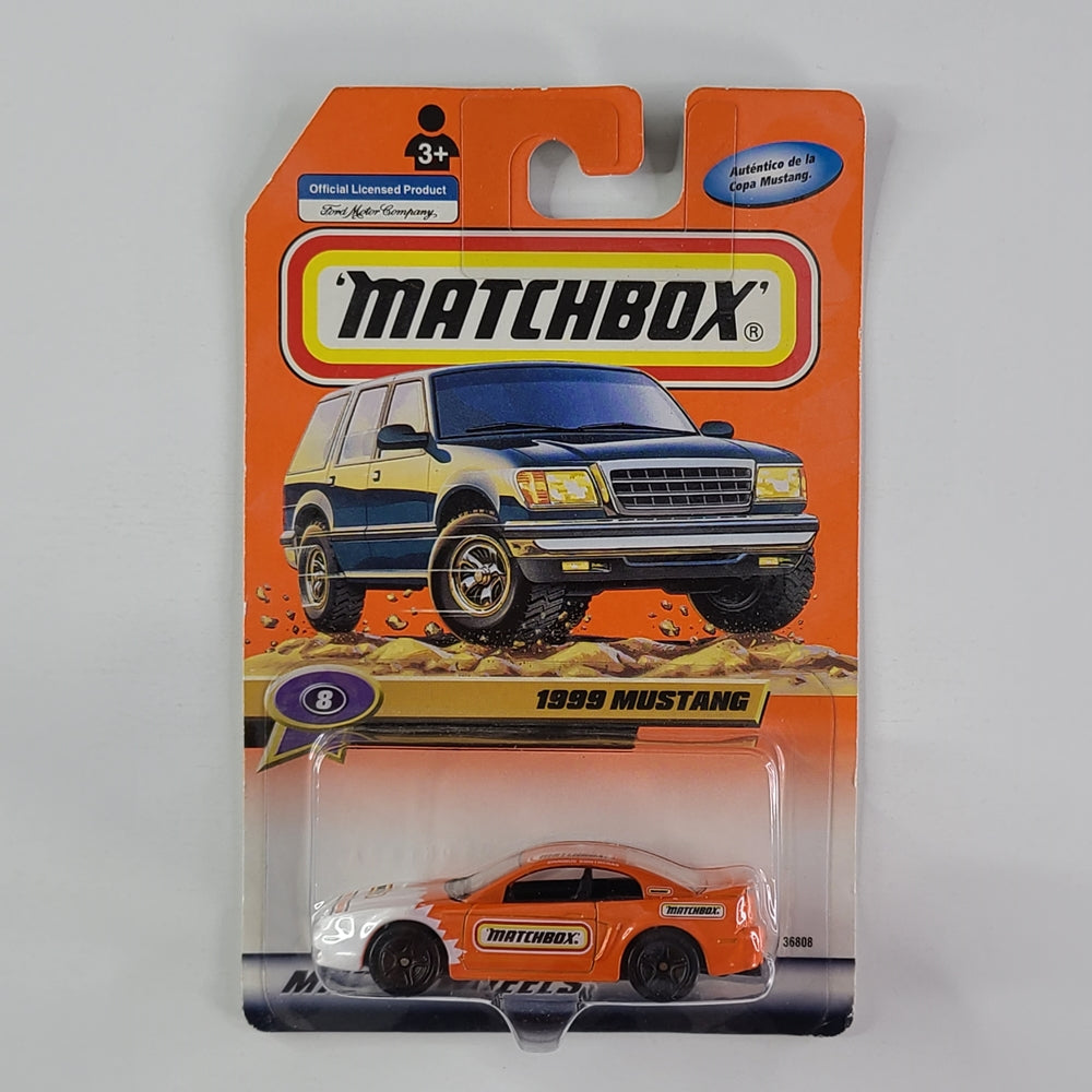 Matchbox - 1999 Mustang (Orange and White)