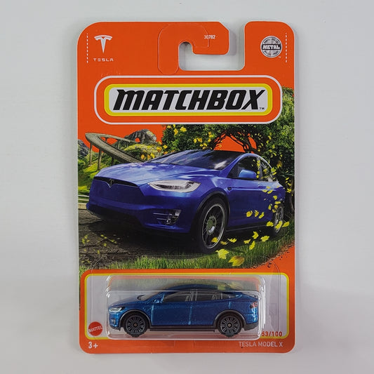 Matchbox - Tesla Model X (Metalflake Blue)