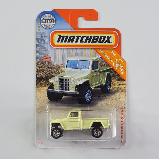 Matchbox - '51 Willys Jeep Pickup 4x4 (Pale Yellow)