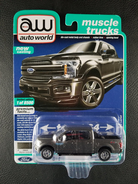 Auto World - 2018 Ford F-150 Lariat (Magnetic Gunmetal) [1/6 - Muscle Trucks, Limited Edition, 1 of 8500]