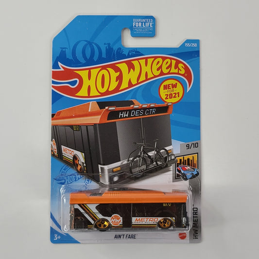 Hot Wheels - Ain't Fare (Orange) [HW Metro Mini Collection (2021) - 9/10]