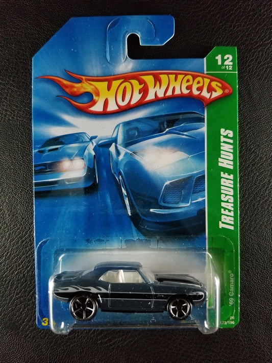 Hot Wheels - '69 Camaro (Blue/Gray) [12/12 - 2008 HW Treasure Hunt]