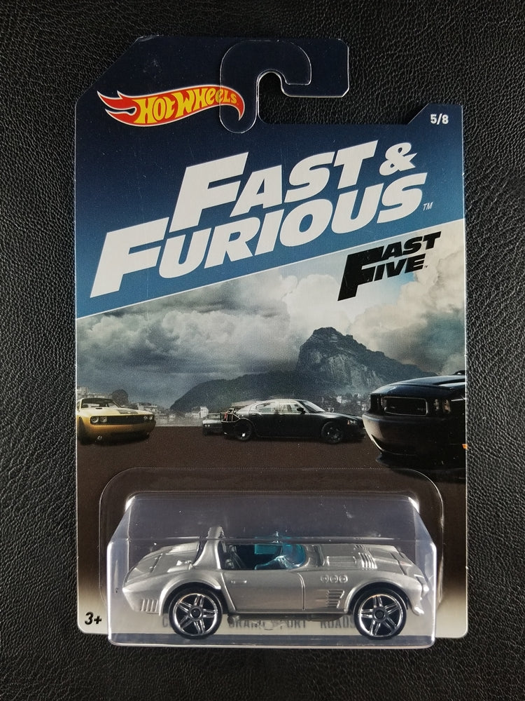 Hot Wheels - Corvette Grand Sport Roadster (Silver) [5/8 - 2017 HW Fast & Furious]