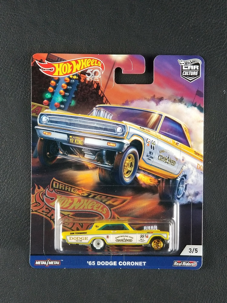 Hot Wheels Real Riders - '65 Dodge Coronet (Yellow) [3/5 - Dragstrip Demons]