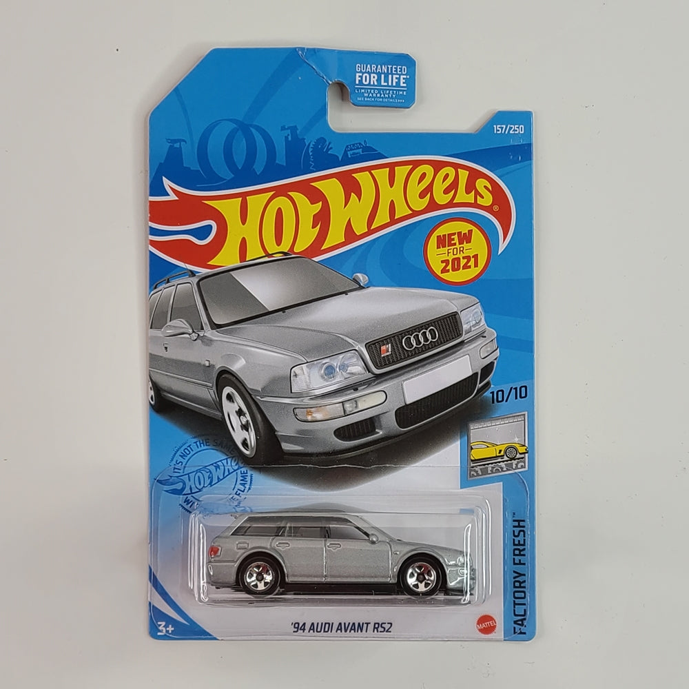 Hot Wheels - '94 Audi Avant RS2 (Metalflake Silver) [Factory Fresh Mini Collection (2021) - 10/10] [New for 2021]