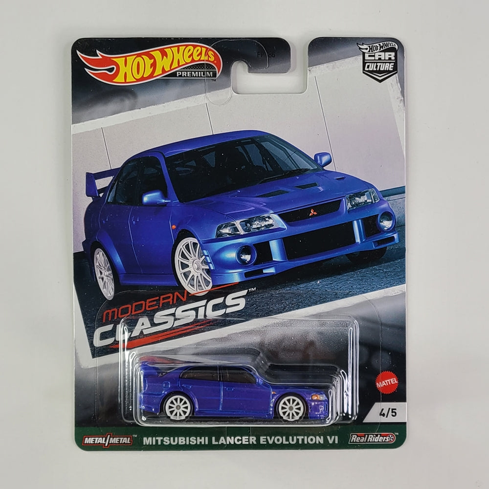 Hot Wheels Premium - Mitsubishi Lancer Evolution VI (Metalflake Blue)