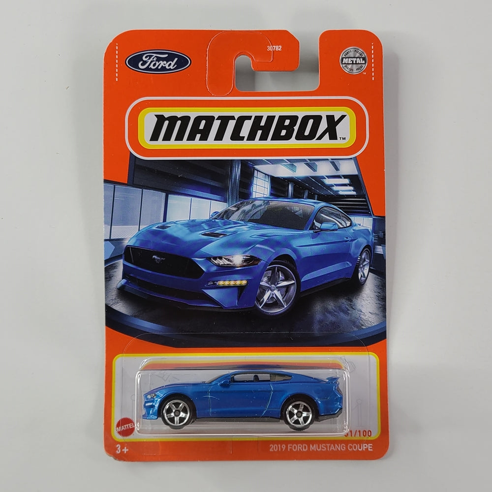 Matchbox - 2019 Ford Mustang Coupe (Metalflake Blue)