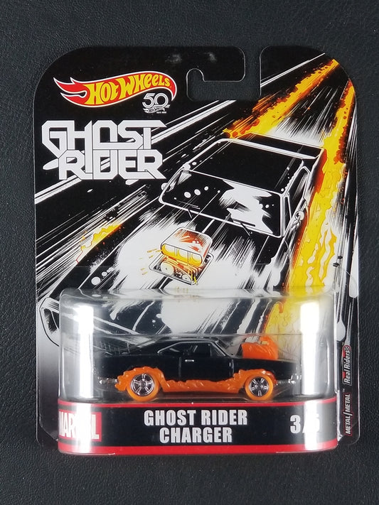 Hot Wheels Real Riders - Ghost Rider Charger (Black) [3/5 - Marvel]