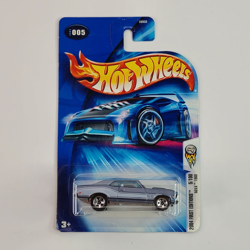 Hot Wheels - Nova 1968 (Metallic Pale Blue) [2004 First Editions - 5/100]