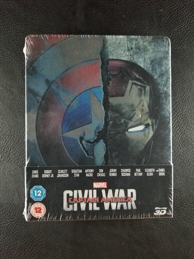 Captain America: Civil War [Zavvi Limited Edition Steelbook] (2016, Blu-ray 3D) [SEALED]