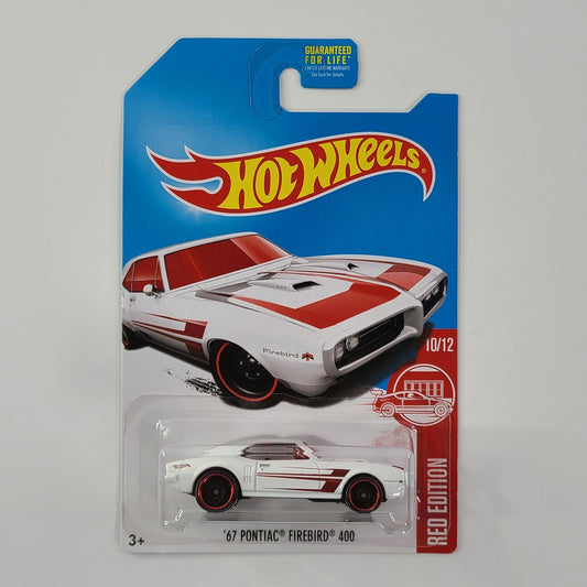 Hot Wheels - '67 Pontiac Firebird 400 (White) [Red Edition (2017) - 10/12] [Target Exclusive]