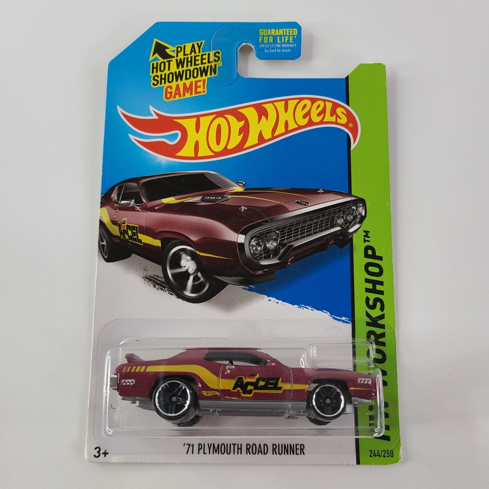 Hot Wheels - '71 Plymouth Road Runner (Maroon)