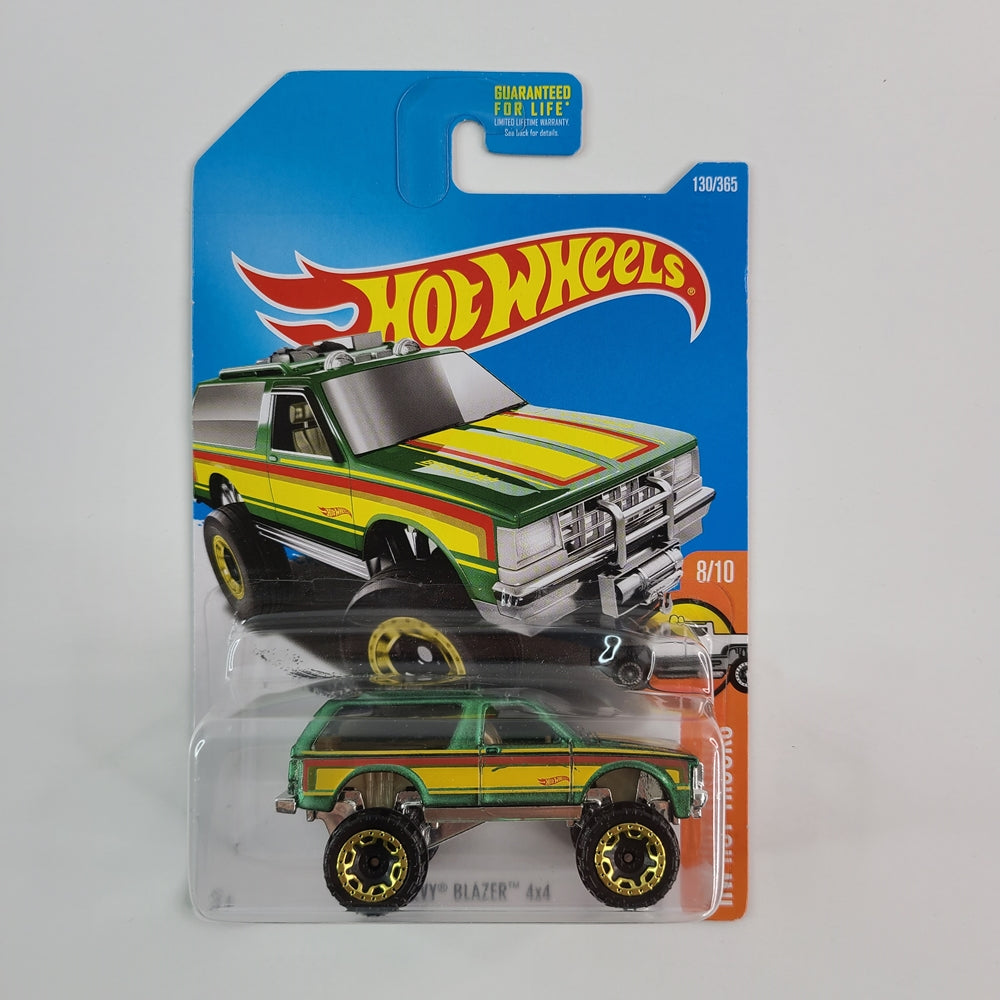 Hot Wheels - Chevy Blazer 4x4 (Metalflake Green) [HW Hot Trucks Mini Collection (2016) - 8/10]