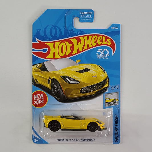 Hot Wheels - Corvette C7 Z06 Convertible (Yellow)