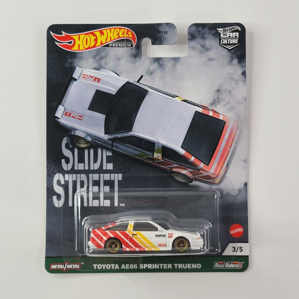 Hot Wheels Premium - Toyota AE86 Sprinter Trueno (White)