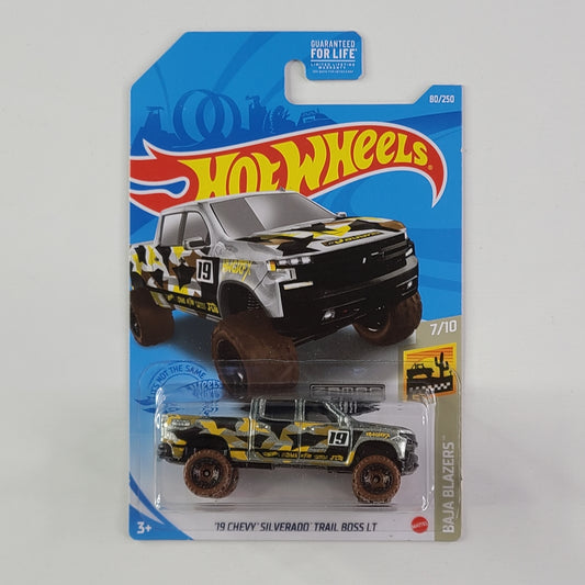 Hot Wheels - '19 Chevy Silverado Trail Boss LT (Unpainted) [Walmart Exclusive Zamac Edition]