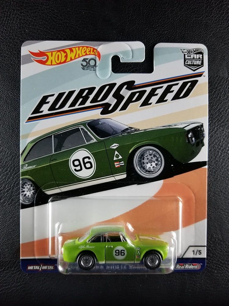 Hot Wheels - Alfa Romeo Guilia Sprint GTA (Light Green) [1/5 - Car Culture: Euro Speed]