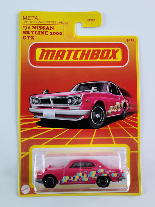 Matchbox - '71 Nissan Skyline 2000 GTX (Pink) [Retro Series (2021) - 9/24] [Target Exclusive]