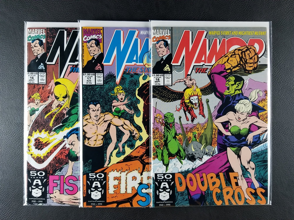 Namor the Sub-Mariner [1st Series] #16-18 Set (Marvel, 1991)