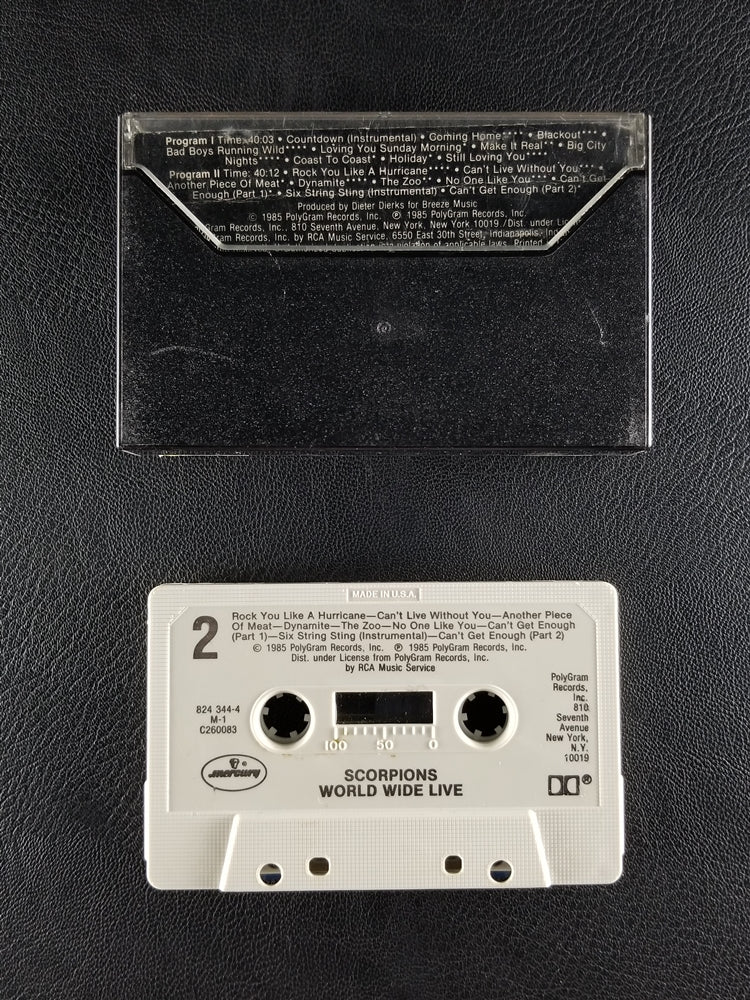 Scorpions - World Wide Live (1985, Cassette)