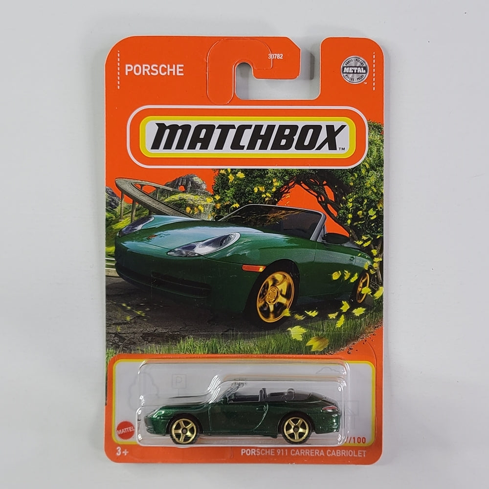 Matchbox - Porsche 911 Carrera Cabriolet (Metalflake Green)