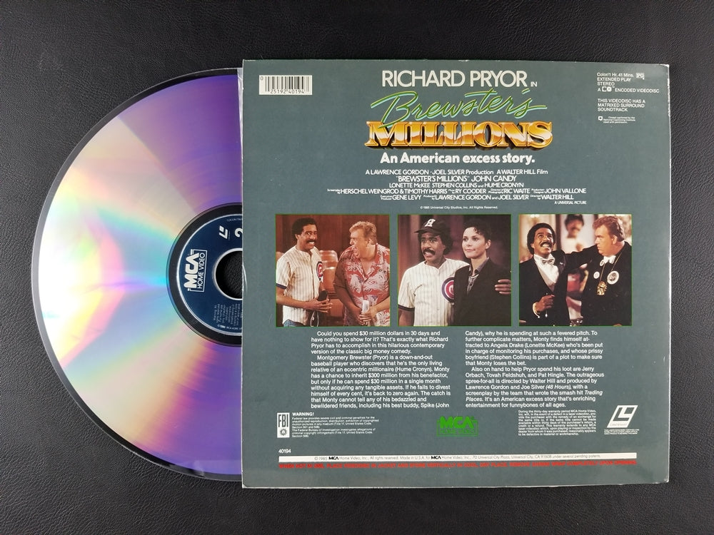 Brewster's Millions (1985, Laserdisc)