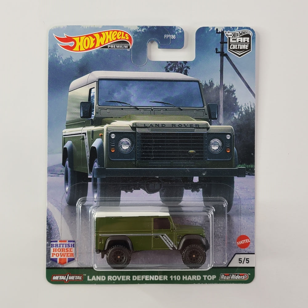 Hot Wheels Premium - Land Rover Defender 110 Hard Top (Olive Green)