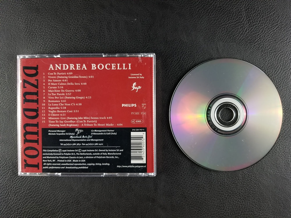 Andrea Bocelli - Romanza (1996, CD)