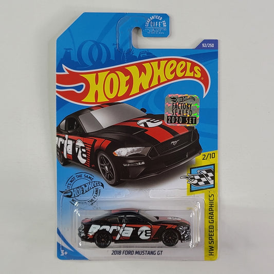 Hot Wheels - 2018 Ford Mustang GT (Black) [Factory Sealed 2020 Set]