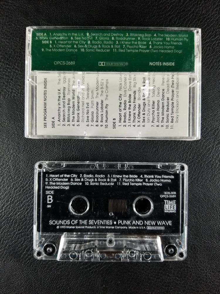 Various - Sounds of the Seventies: Punk and New Wave (1993, Cassette)