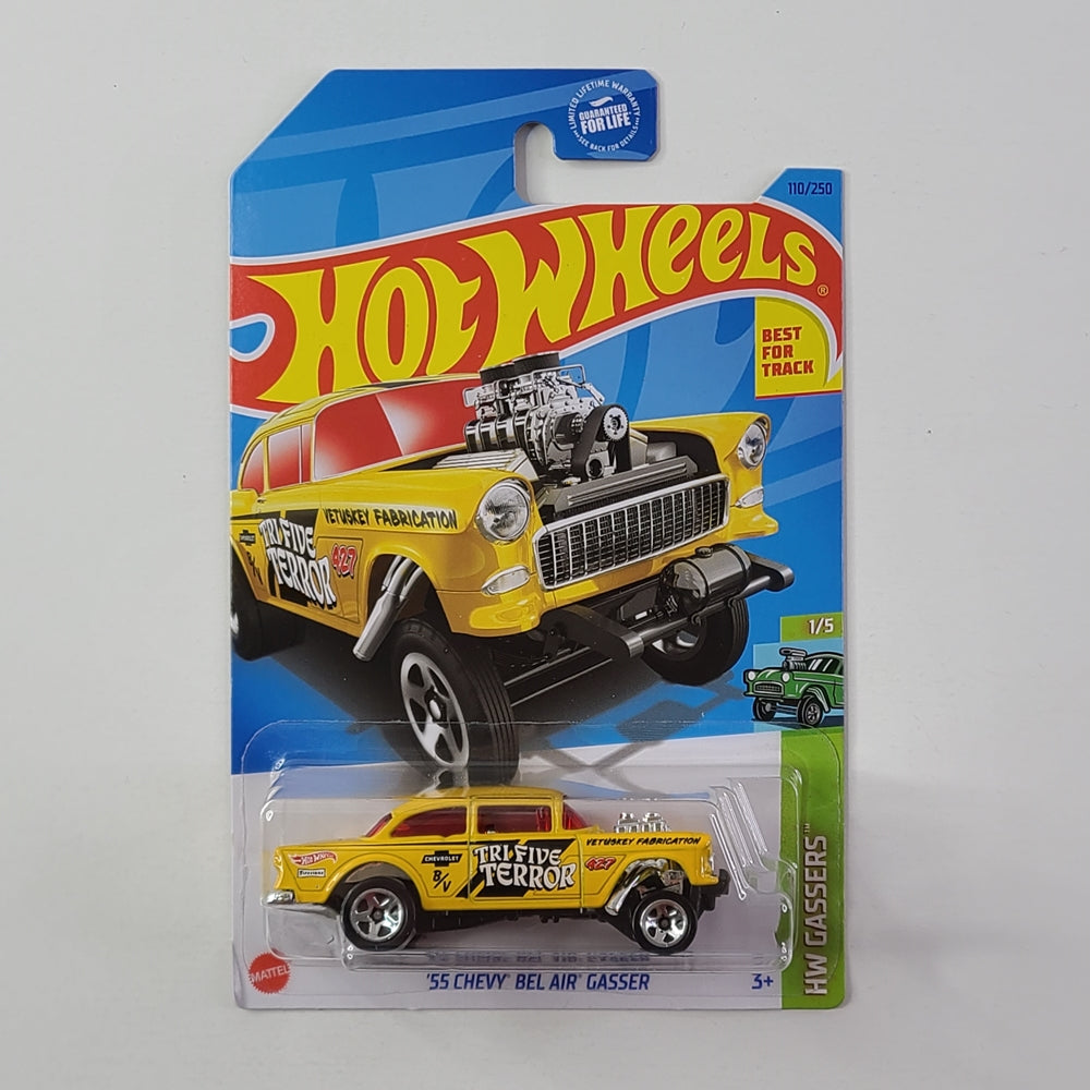 Hot Wheels - '55 Chevy Bel Air Gasser (Yellow)