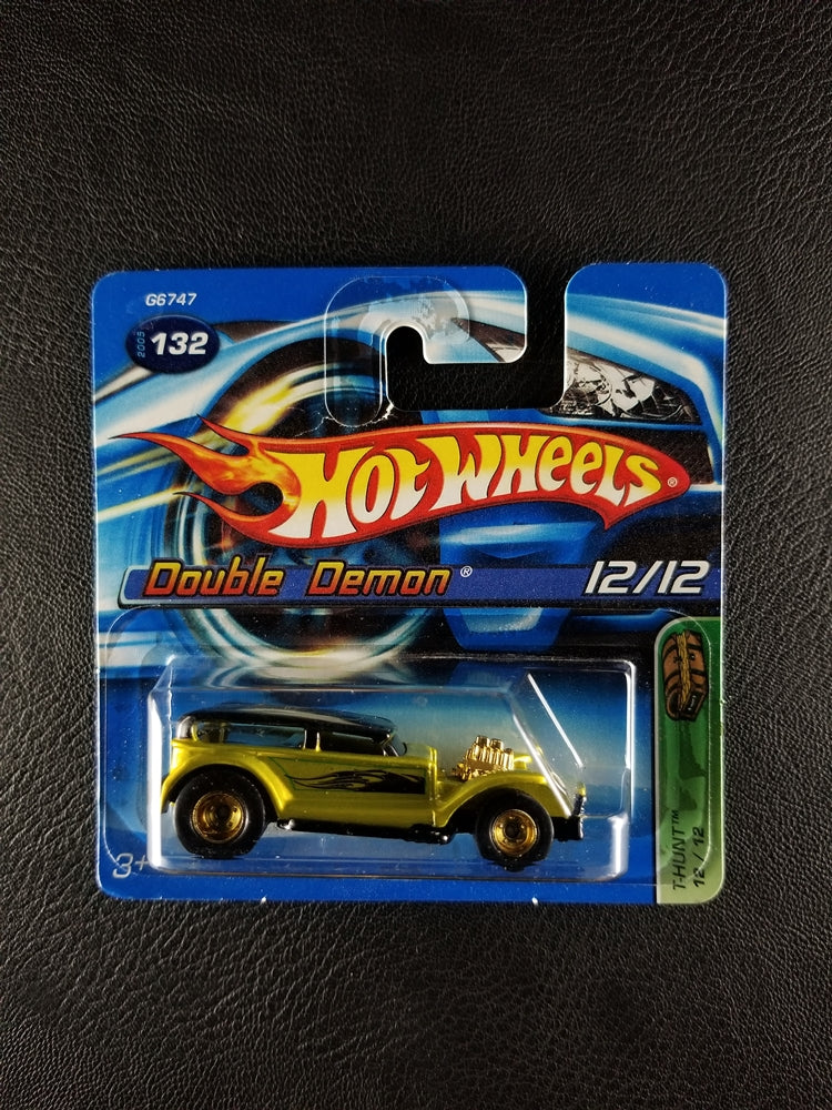 Hot Wheels - Double Demon (Yellow Green) [12/12 - 2005 HW Treasure Hunt]